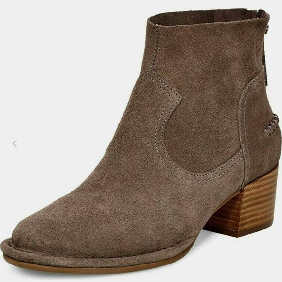 UGG Women's Bandara Ankle Boot in Mysterious (Taupe) 1095053 US 9.5 - Picture 1 of 13